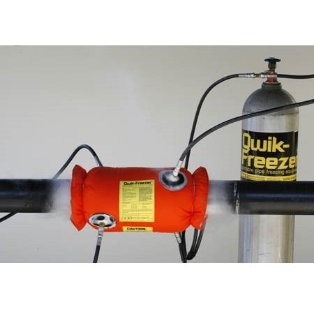Qwik-Freezer 50 lb. Aluminum Dip Tube CO2 Cylinder with Steel Cap QFAL50